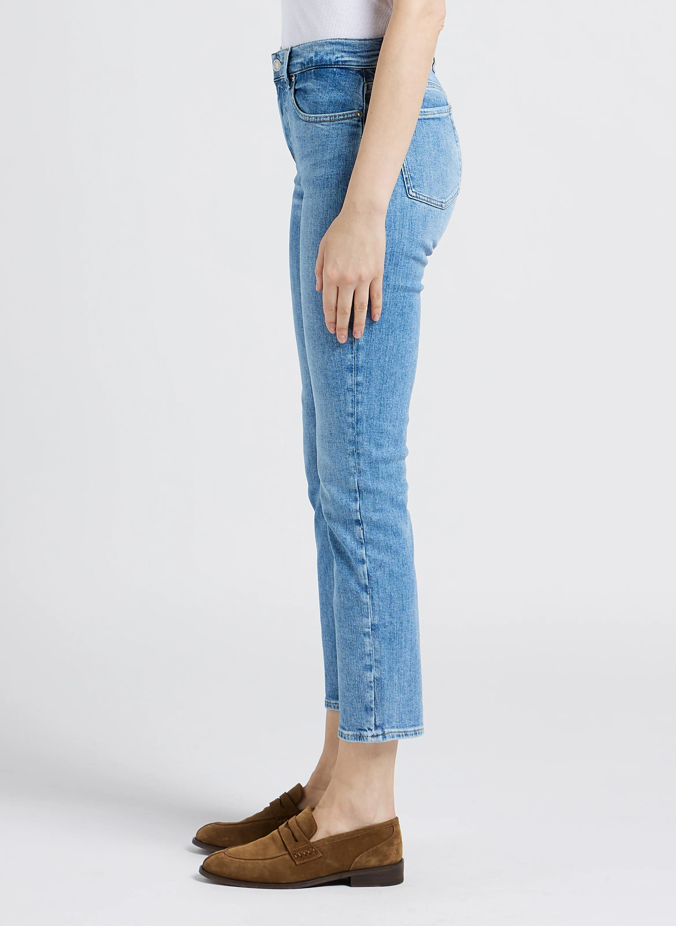 ILLUSION BRIGHTNESS - Jean skinny délavé en coton mélangé| Bleu