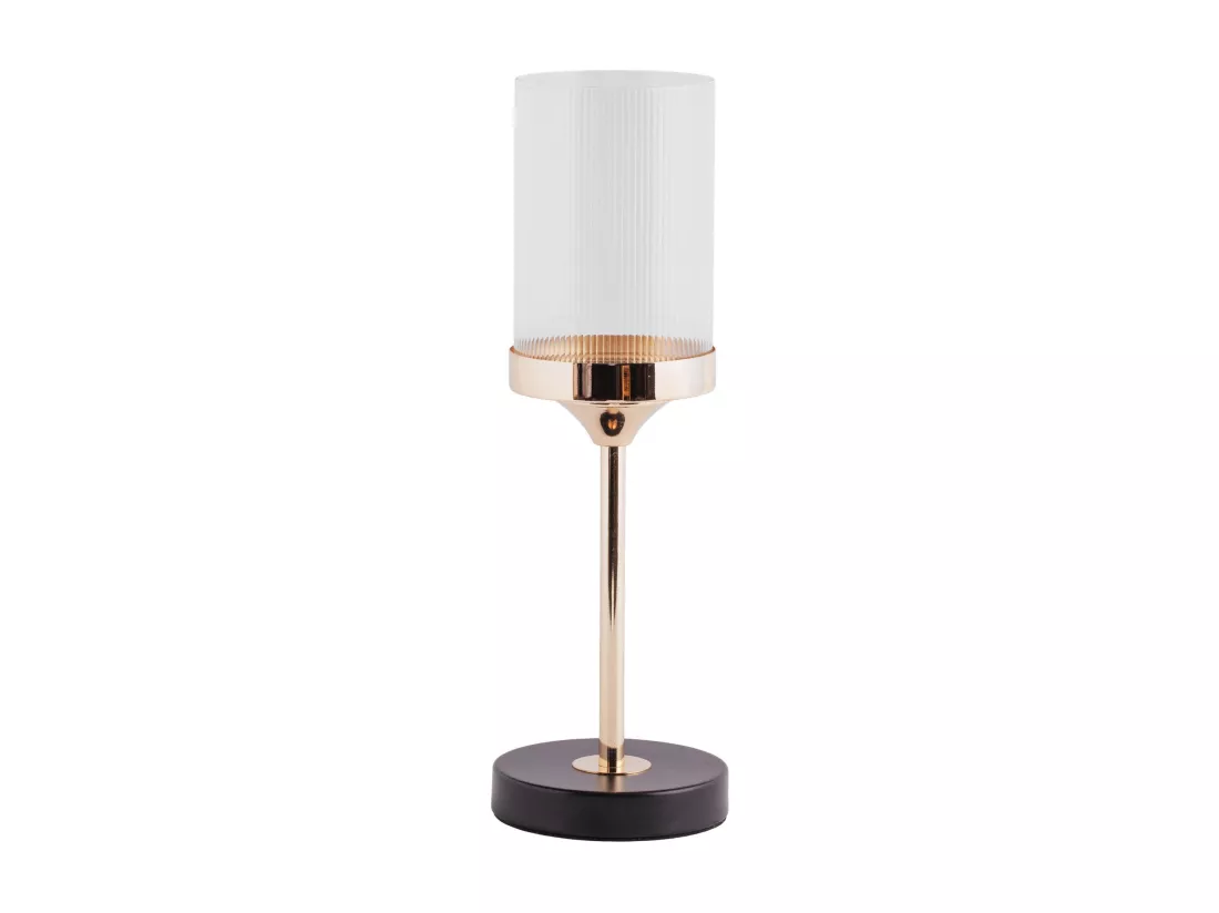 Bougeoir Enlaceso Or Moyen 37.5 x 12 (Métal, Verre)