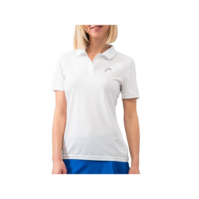 Polo de tennis femme Head Club Tech blanc