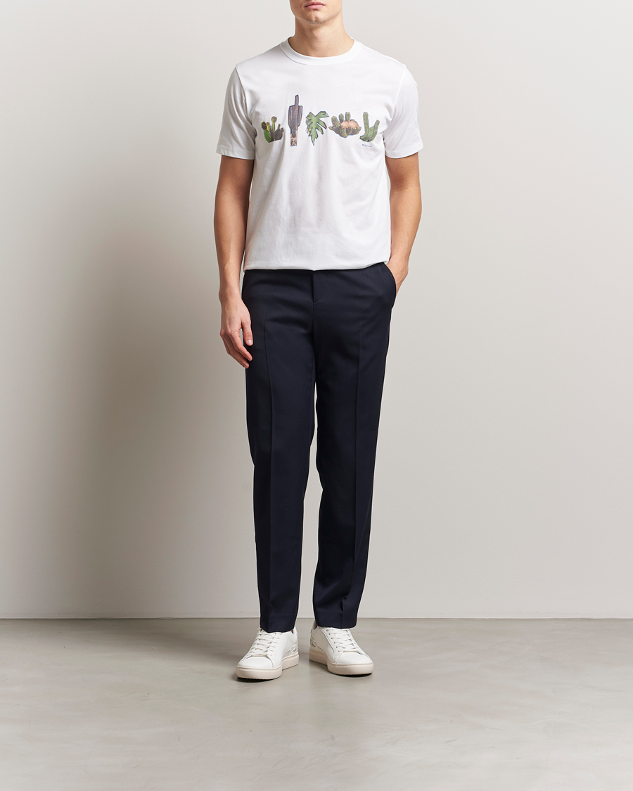 PS Paul Smith Cactus Line Up Printed T-Shirt White