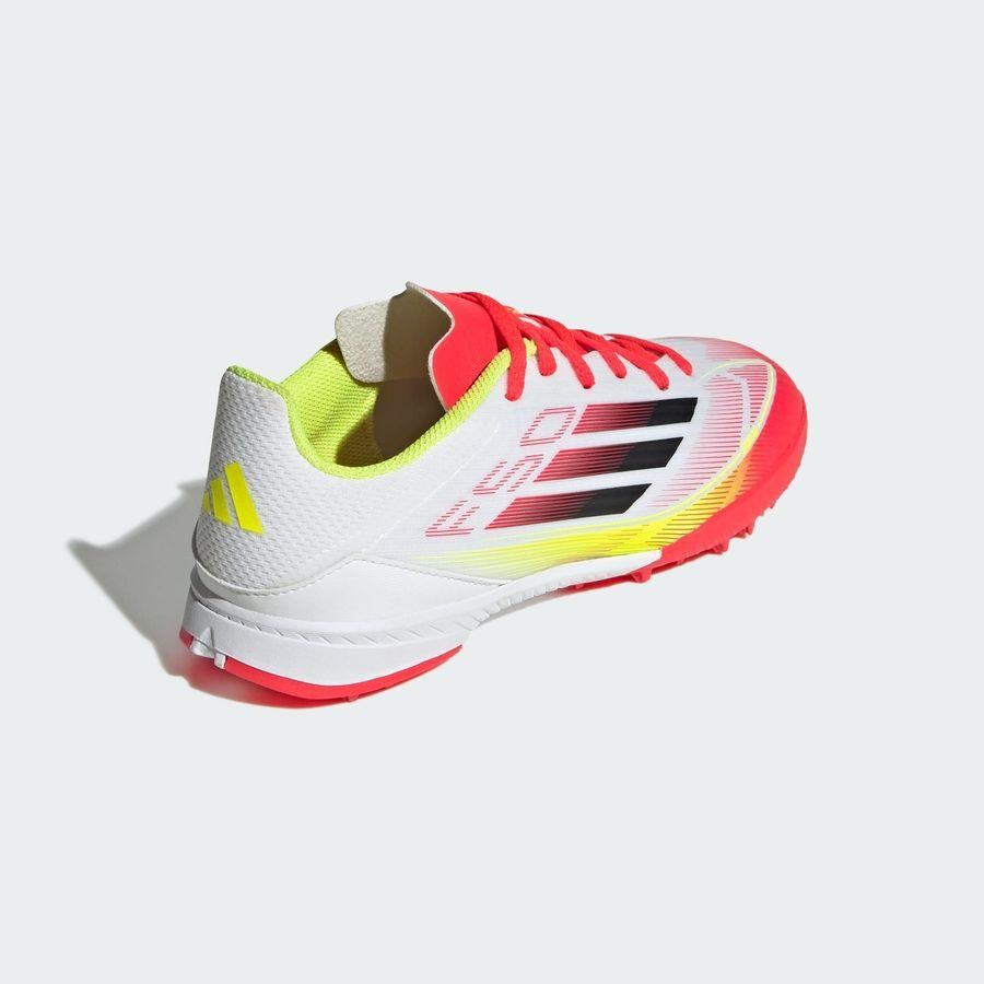 adidas F50 League TF Pure Victory - Blanc/Noir/Jaune Enfant