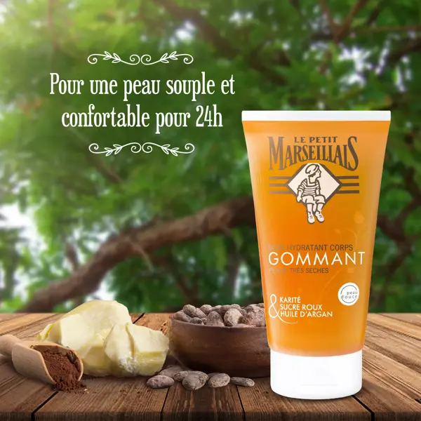 Loção Corporal Hidratante Le Petit Marseillais com Manteiga de Karité, Açúcar Mascavo e Argan 150ml