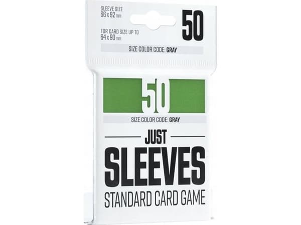 Gamegenic Gamegenic: Just Sleeves - Standard Card Game Sleeves (66x91 mm), Zielone, 50 sztuk