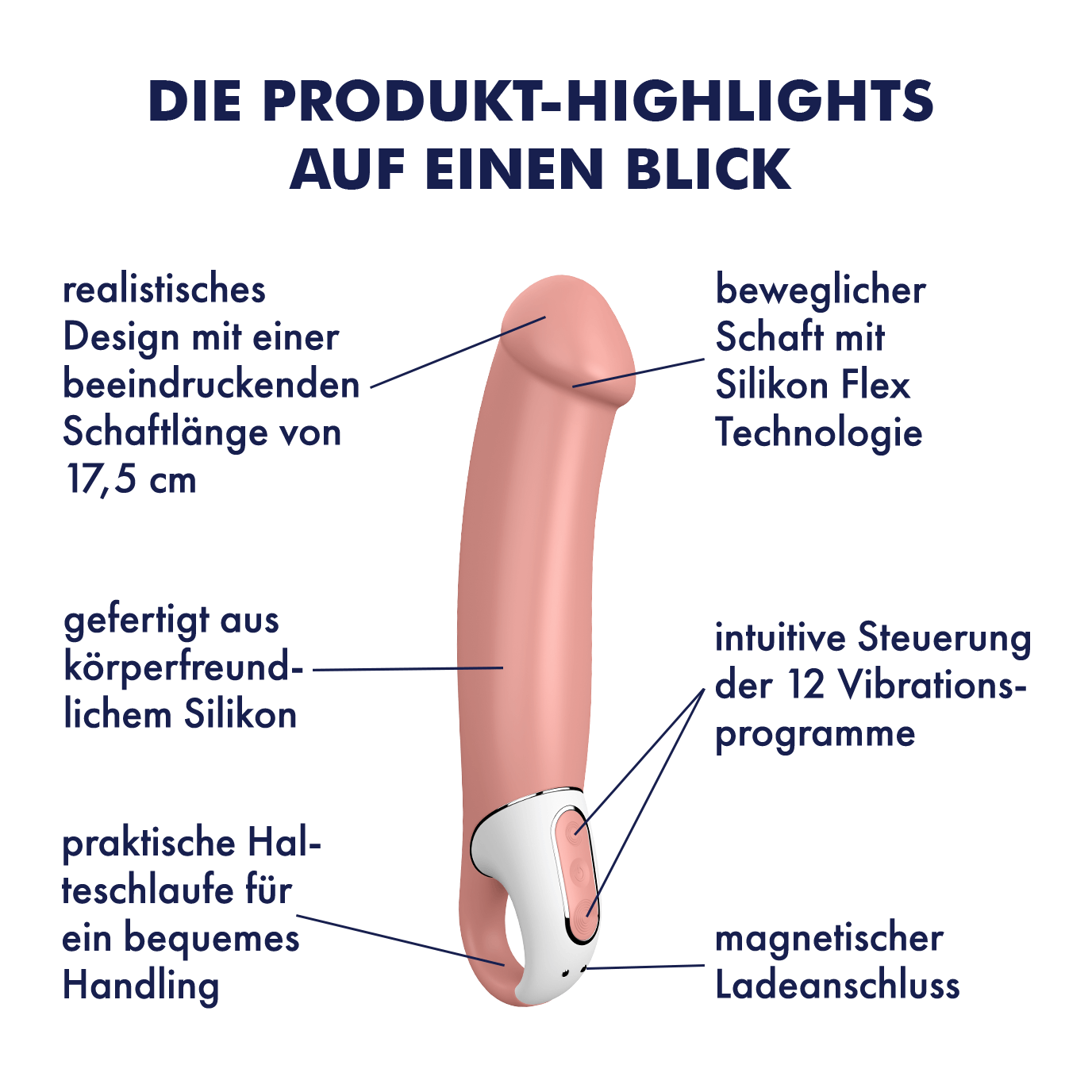 Master XXL Massage Vibrator (4049369016440) - Rosa