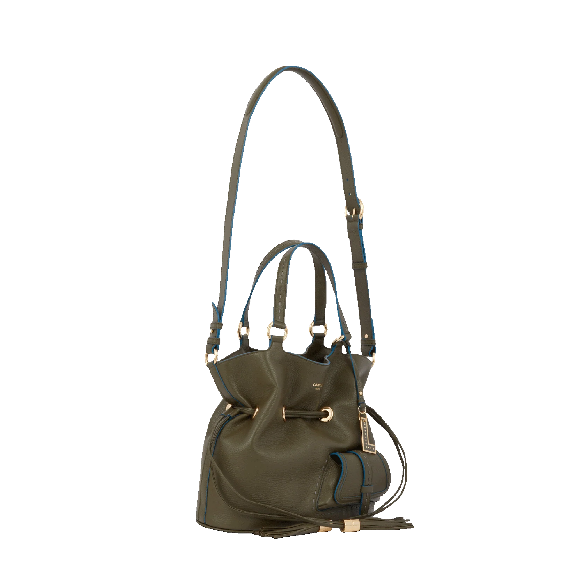 Sac seau S Premier Flirt de Lancel-Kaki fonce