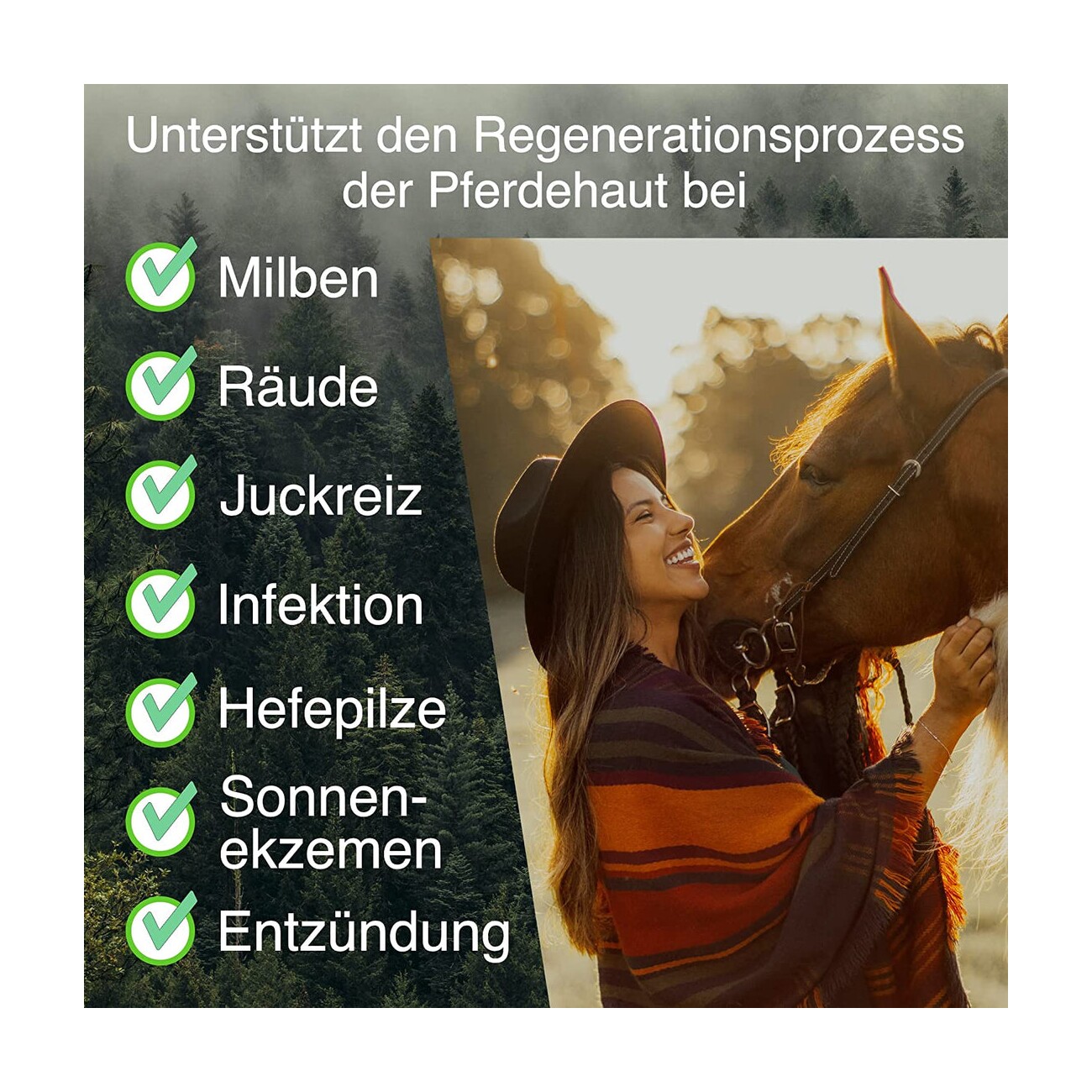 Envira Pferdespray - Ungezieferschutz und Abwehrspray gegen Insekten, Fliegen, Bremsen, Mücken (600ml)