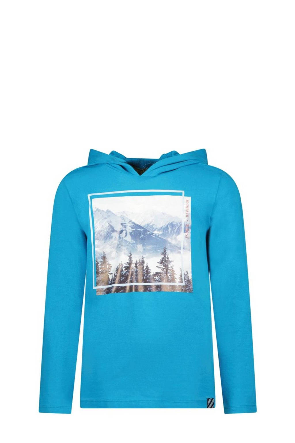 B.Nosy longsleeve Ted met printopdruk aquablauw