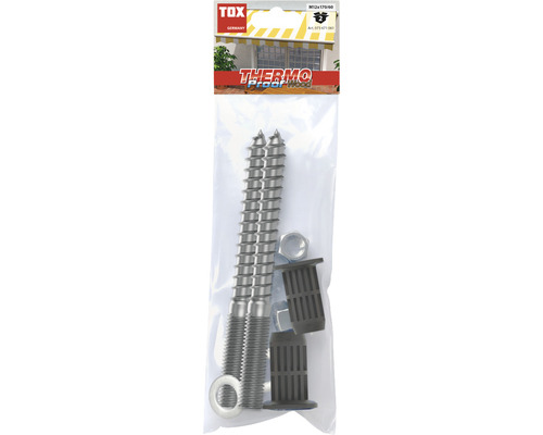Tox Thermo Proof Wood M12x170 mm afstandshouder montagesysteem, 2 stuks
