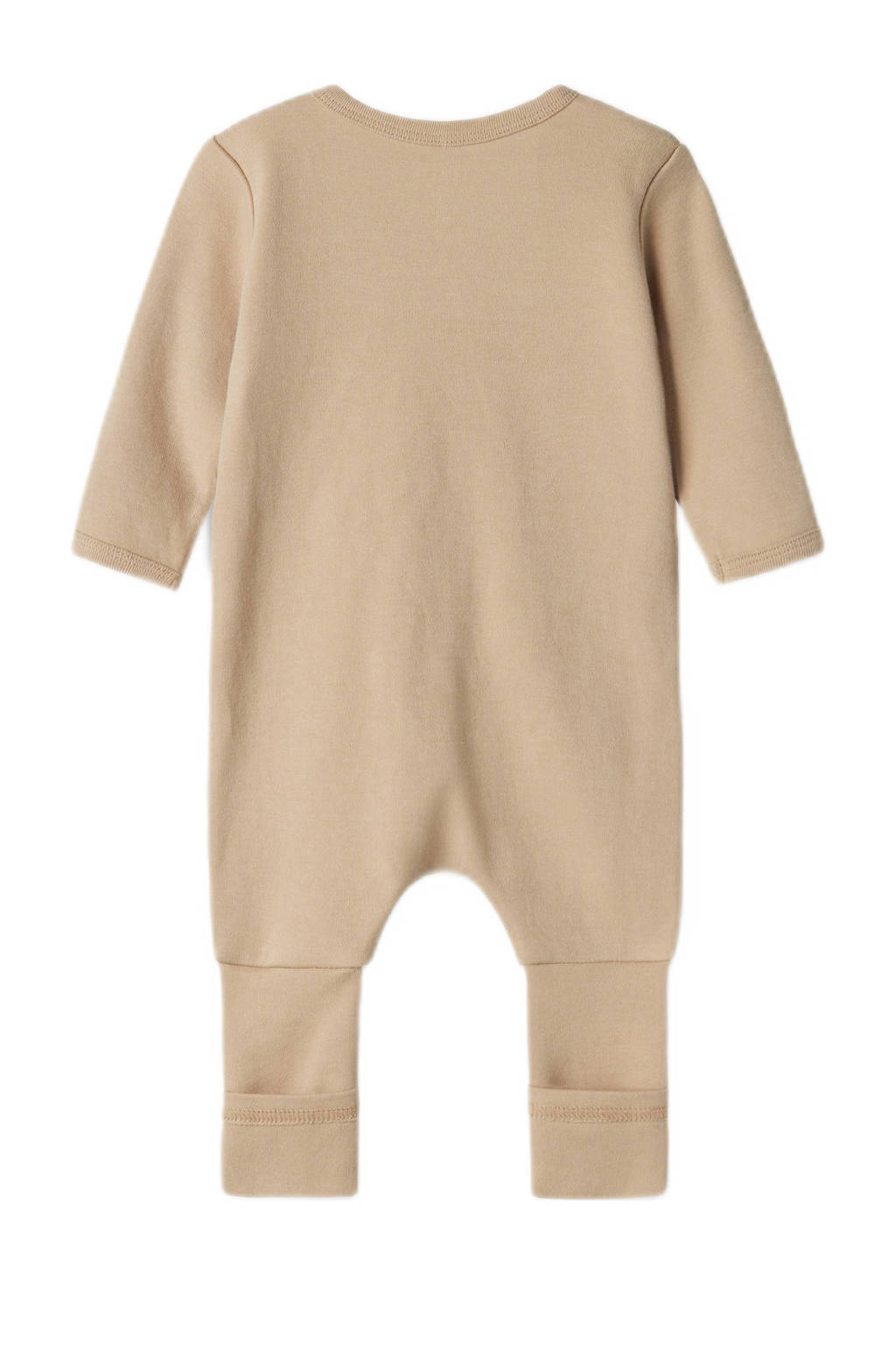 NAME IT baby pyjama met all over print - set van 2 zand/wit