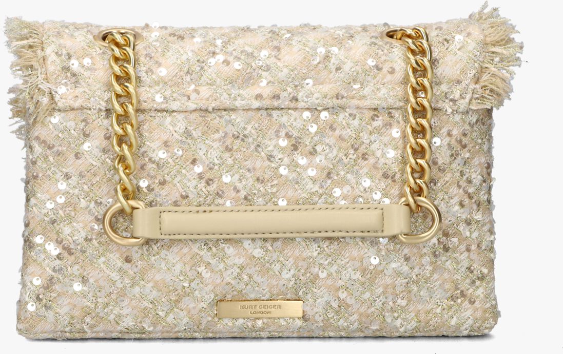 KURT GEIGER LONDON gouden kurt geiger london schoudertas tweed kensington bag