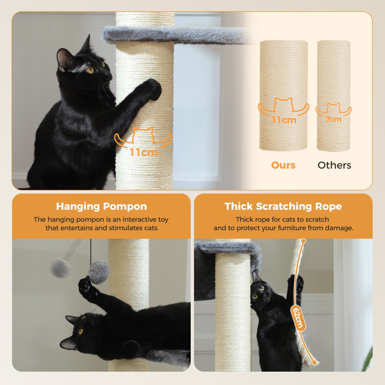 Pawz Road Kratzbaum Grosse Katzen stabil