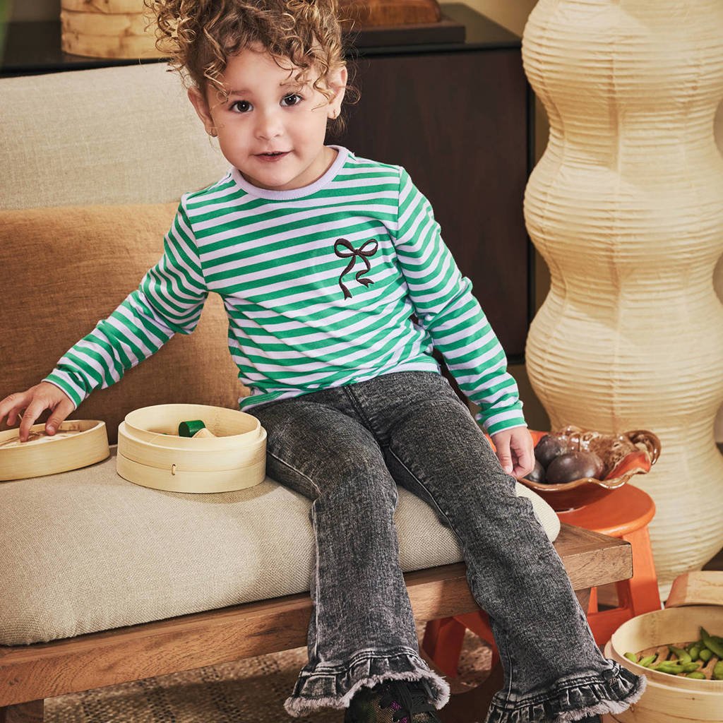 Z8 mini longsleeve Nouraine groen/lila