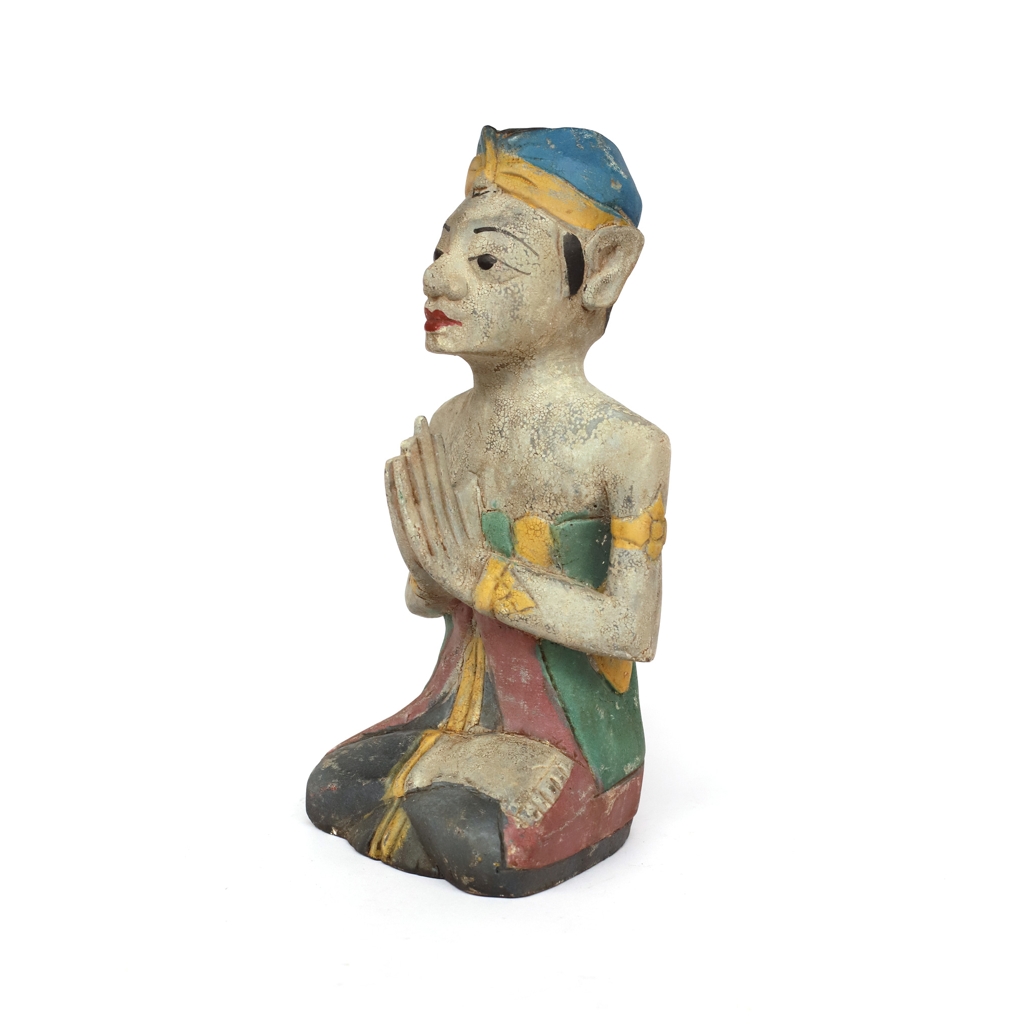 Balinesische Holzstatue, multicolor, H 31 cm, B 15 cm, L 15 cm von fischer's lagerhaus