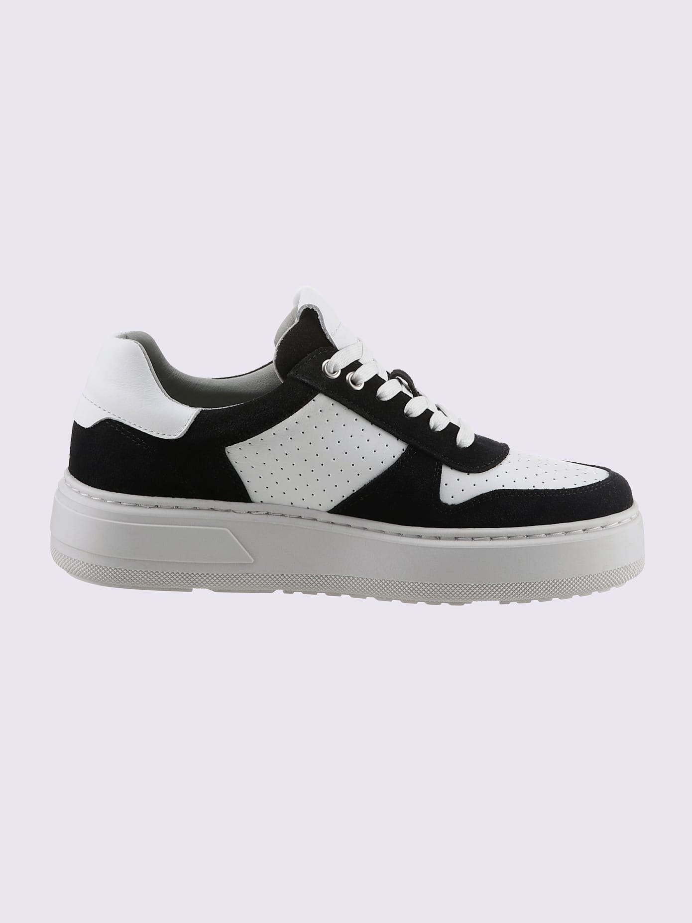 Baskets cuir de bœuf nappa et velours