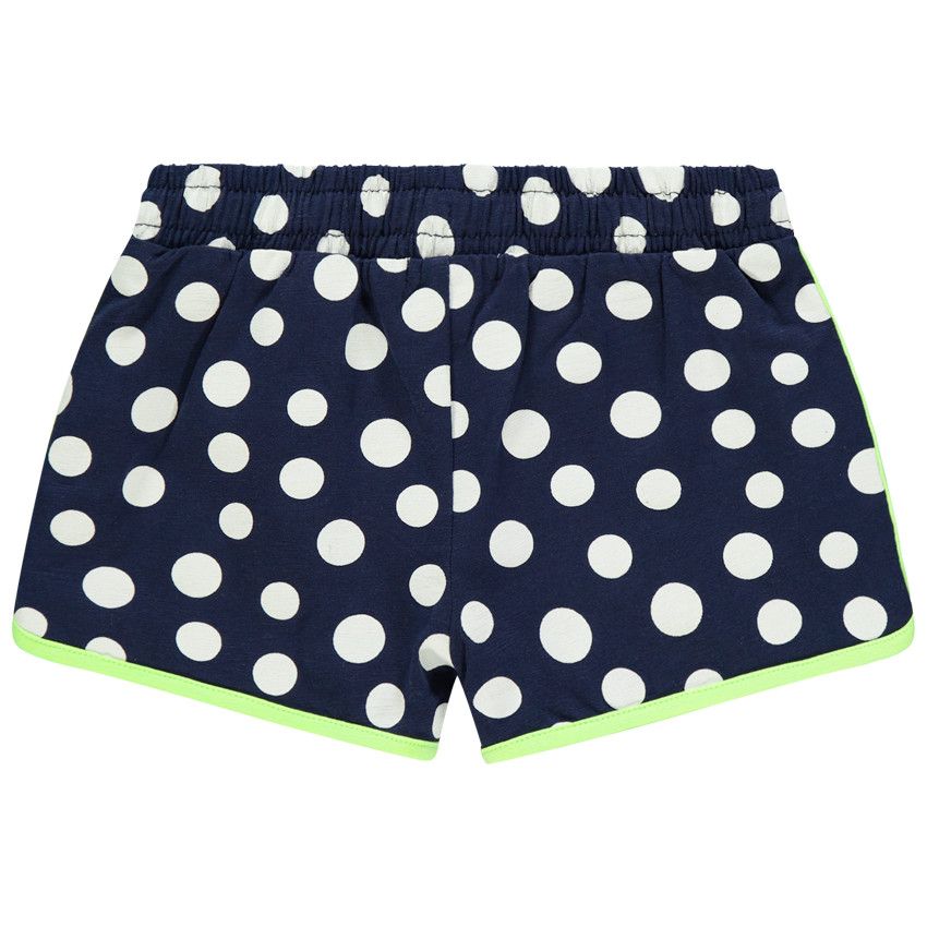 Short en jersey imprimé all-over - Bleu marine