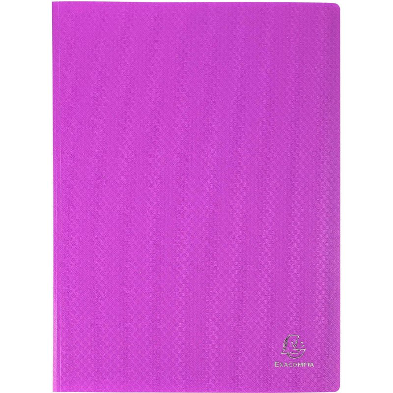 Protège-documents Opak Exacompta polypropylène 5/10E A4 100 pochettes - 200 vues couleurs assorties