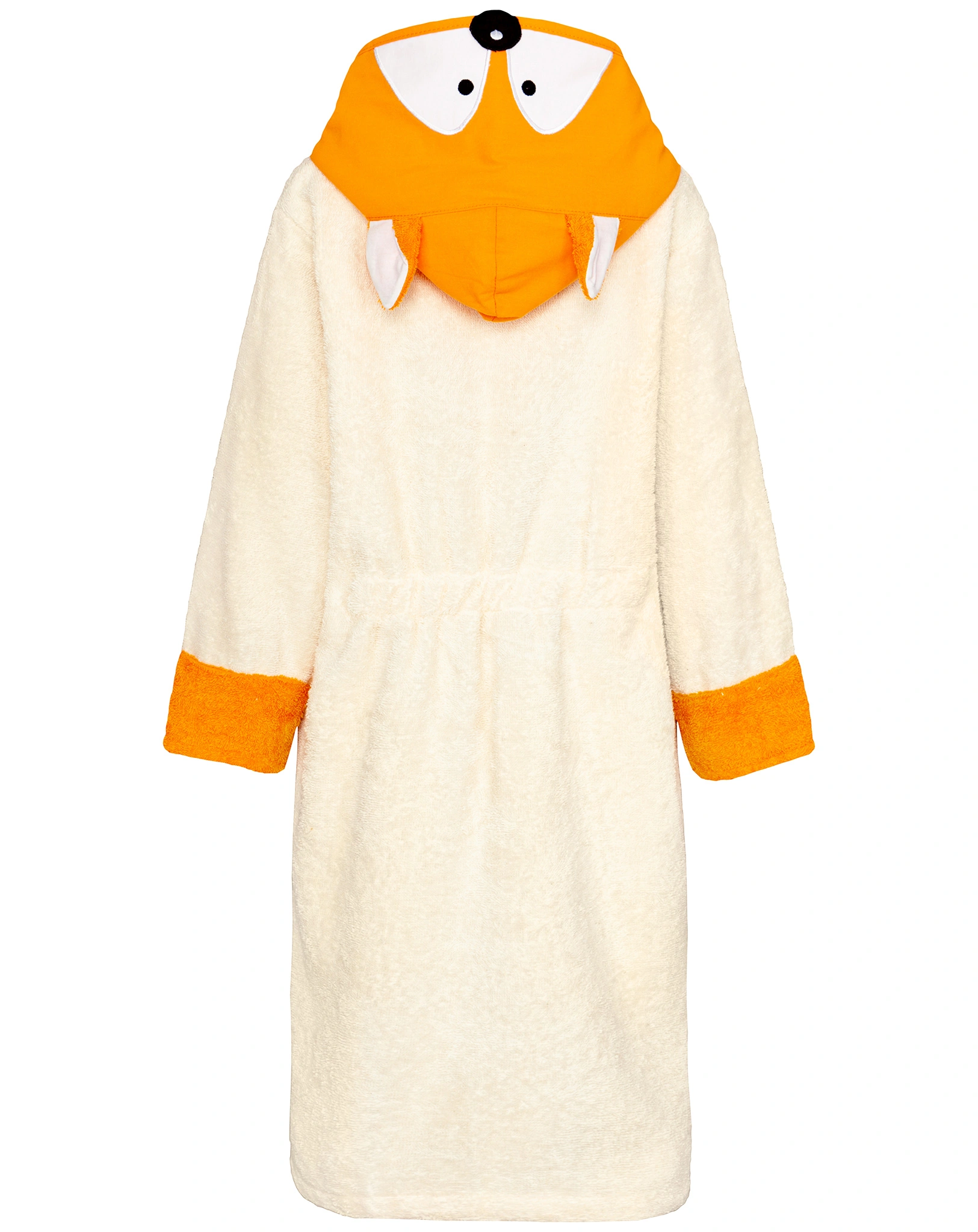 Bademantel FUCHS mit Öhrchen in orange