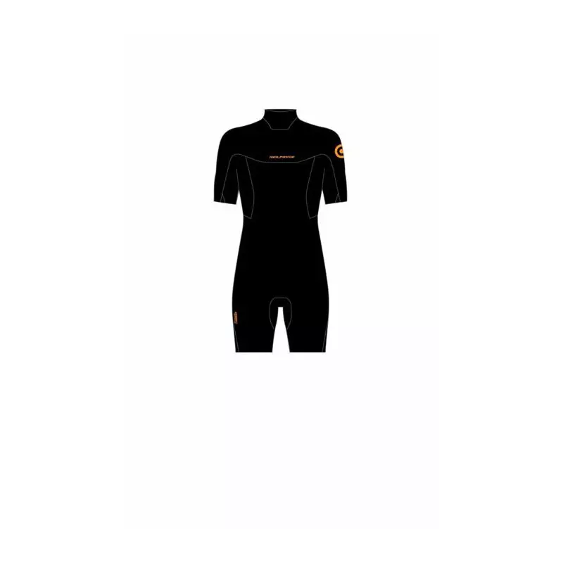 Combinaison shorty NEILPRYDE Rise S/S 2/2 Back Zip Black