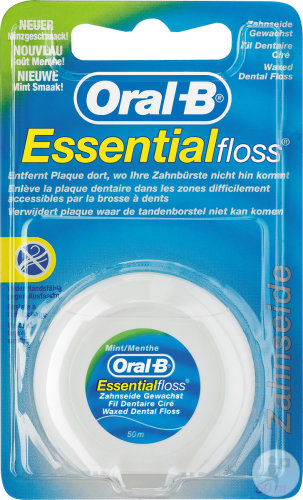 Oral-B Floss Esssential Floss Mint Waxed 50m