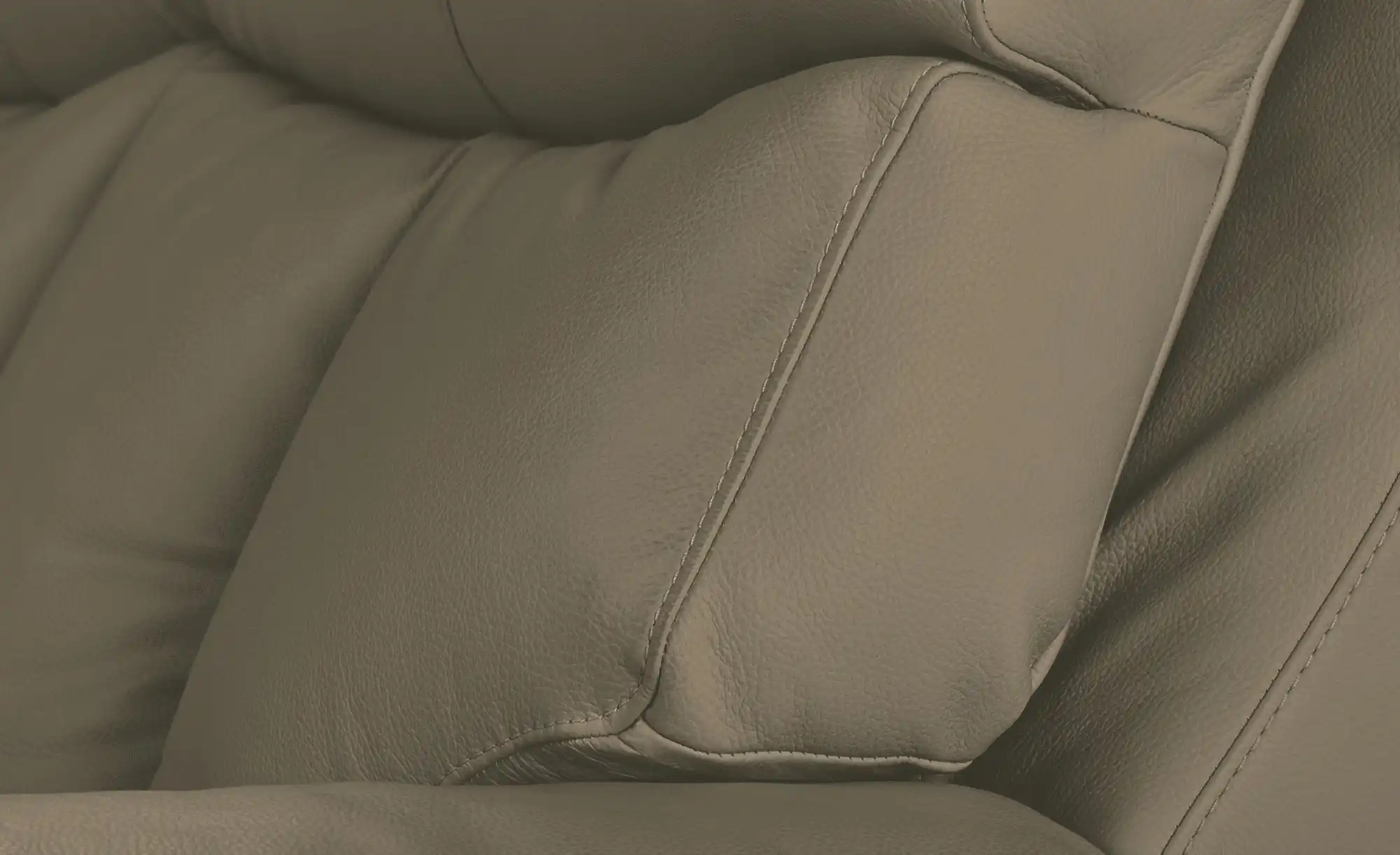 Wohnwert Ledersofa aus Echtleder mit manueller Relaxfunktion Ambra