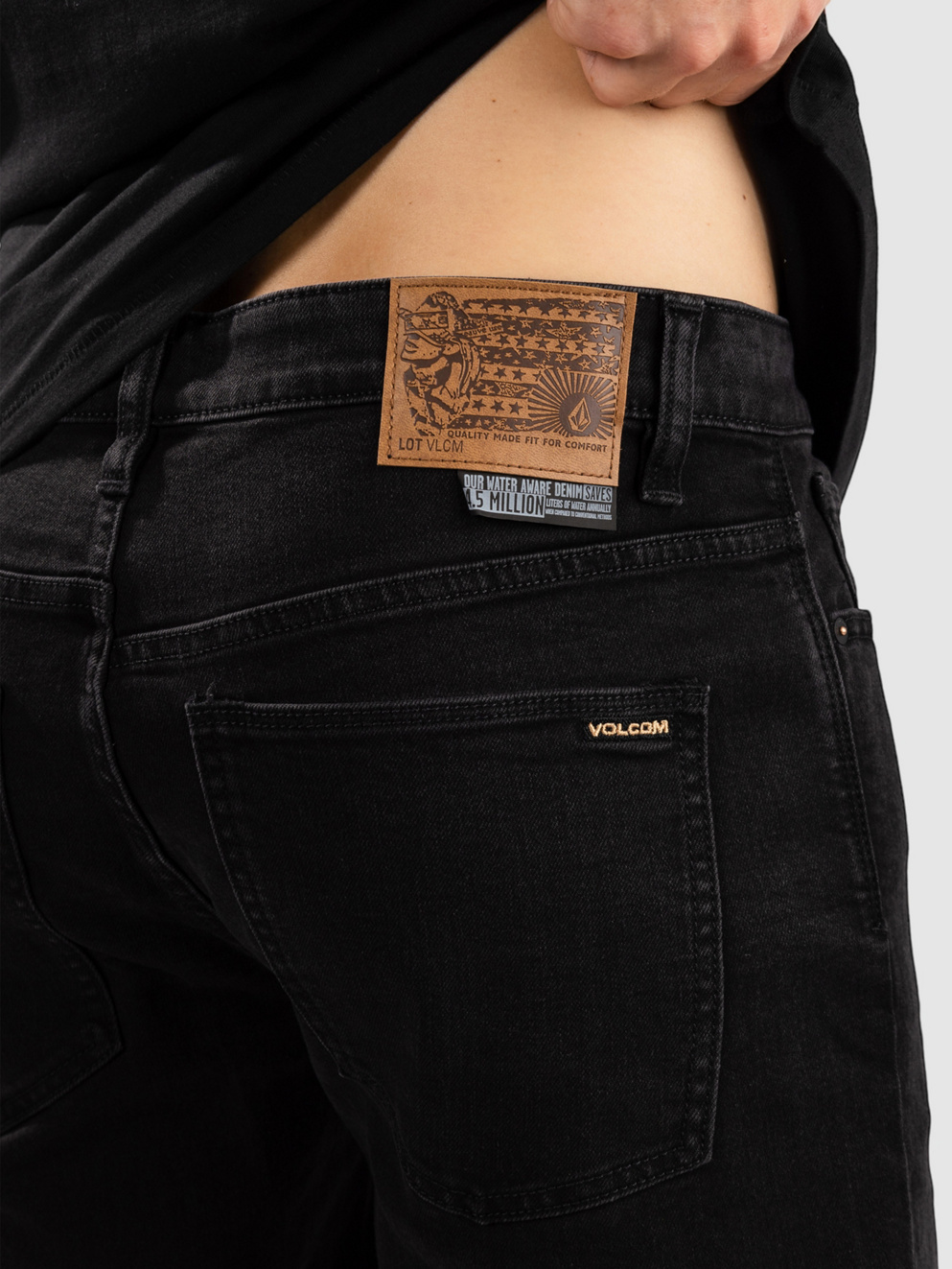 Volcom Solver Denim Shorts black out
