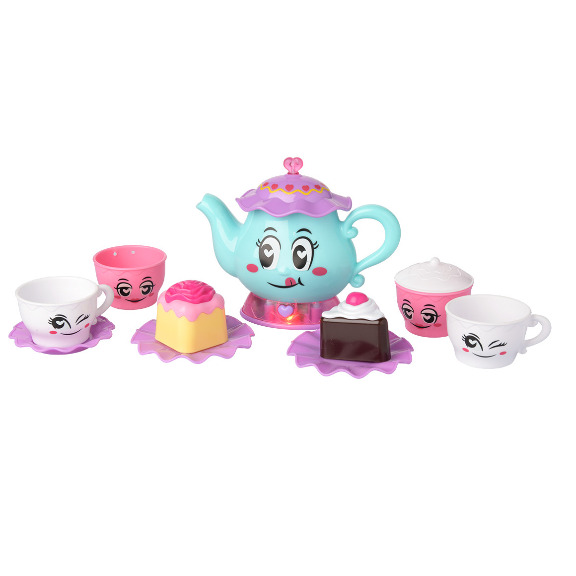Topolino Teeset 12-teilig türkis / pink