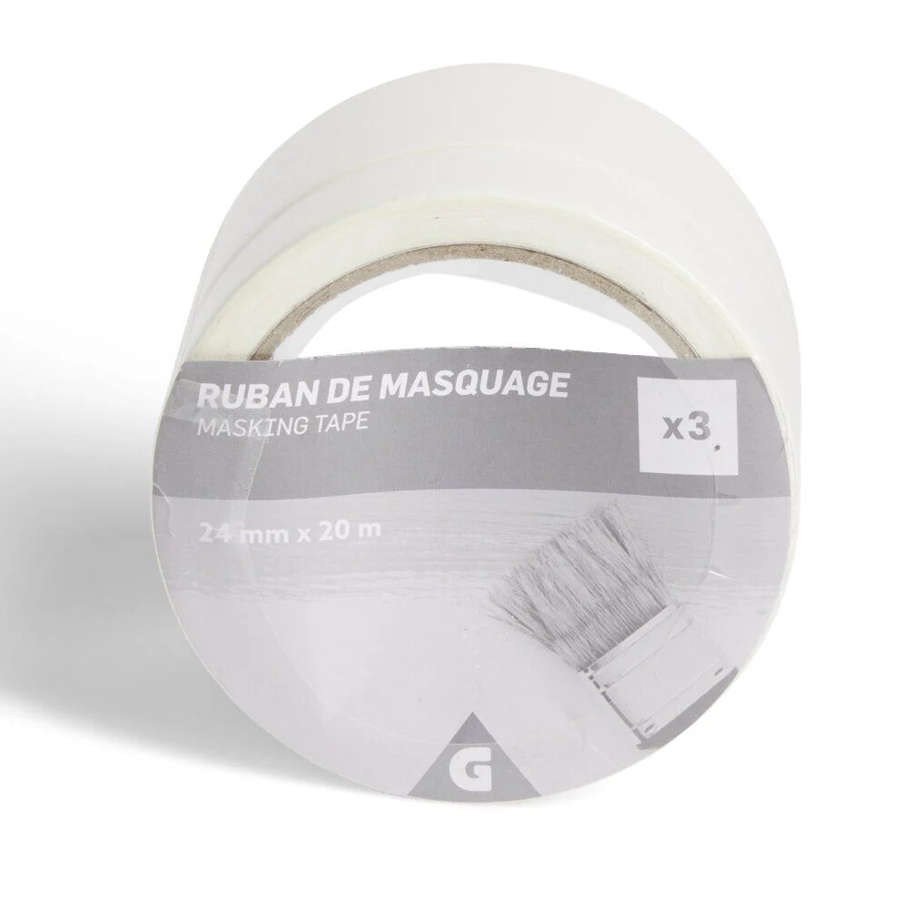 Lot de 3 rubans de masquage 24mm 20m