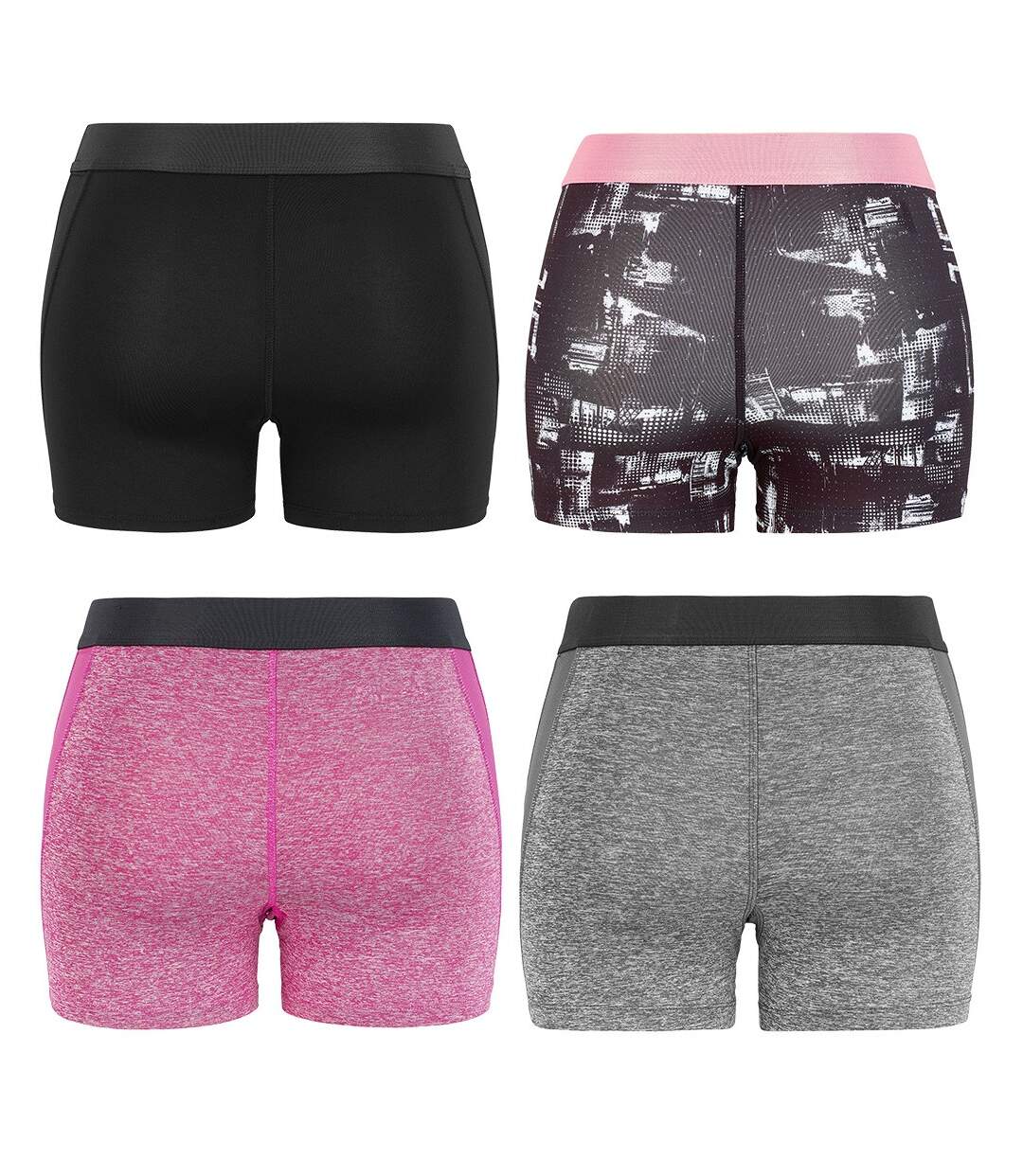 Boxer Shorty Femme Licence Sport Collection-Assortiment modèles photos selon arrivages- Pack de 4 Shorty Sport Microfibre