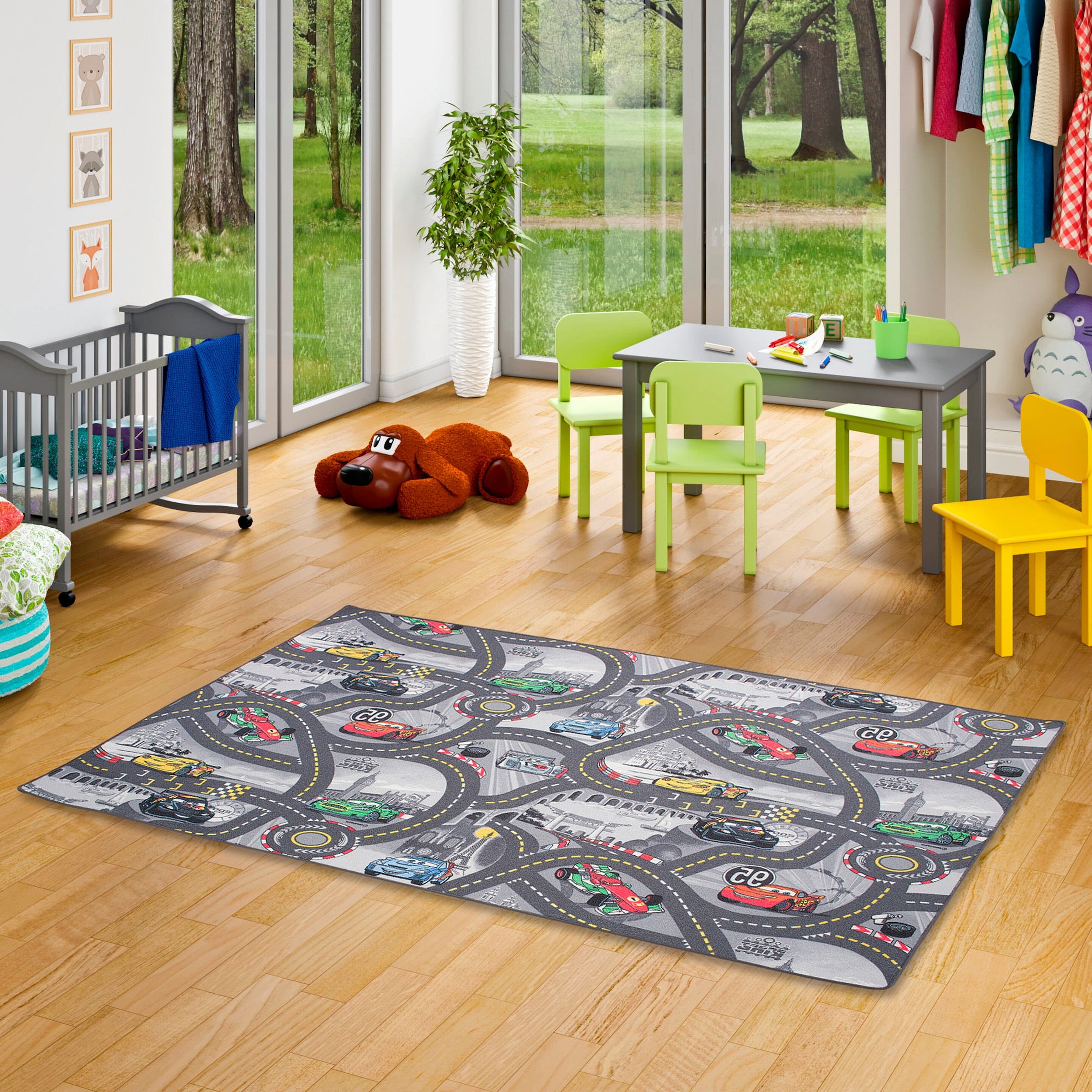 Snapstyle Kinder und Spielteppich Disney Cars Grau