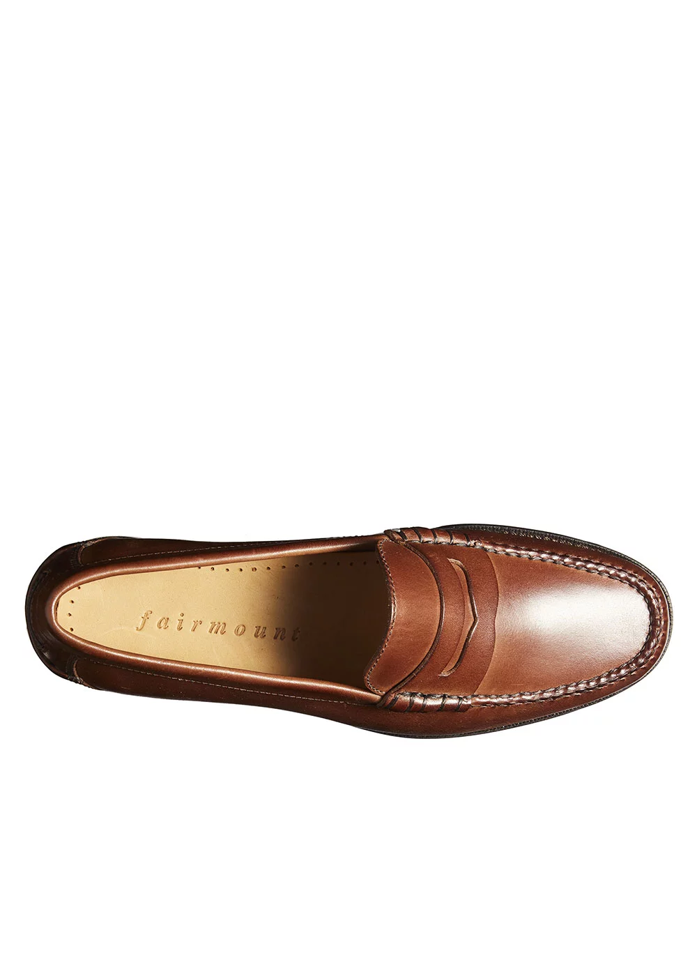 MOCASSIN HEEL MOC CUIR MARRON