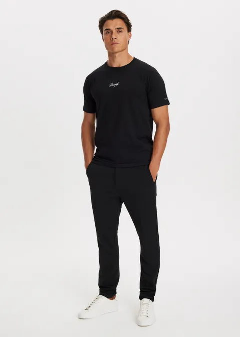 T-shirt met logo print zwart (ZWART)