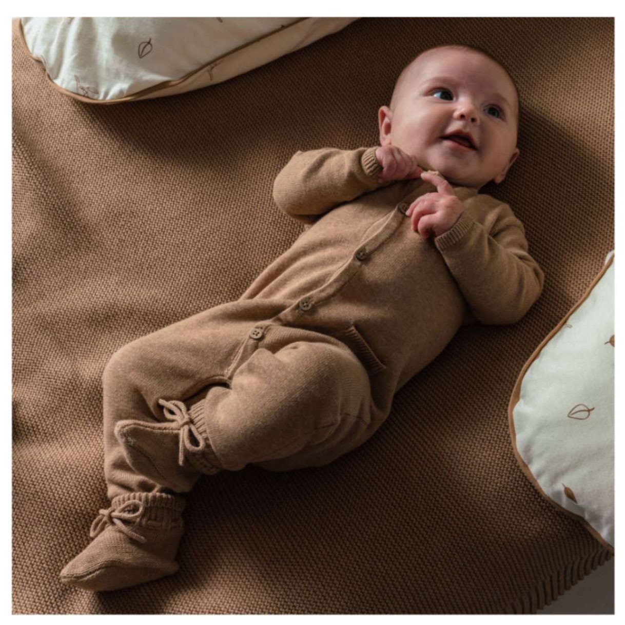 Prénatal newborn boxpakje Pure lange mouwen effen bruin