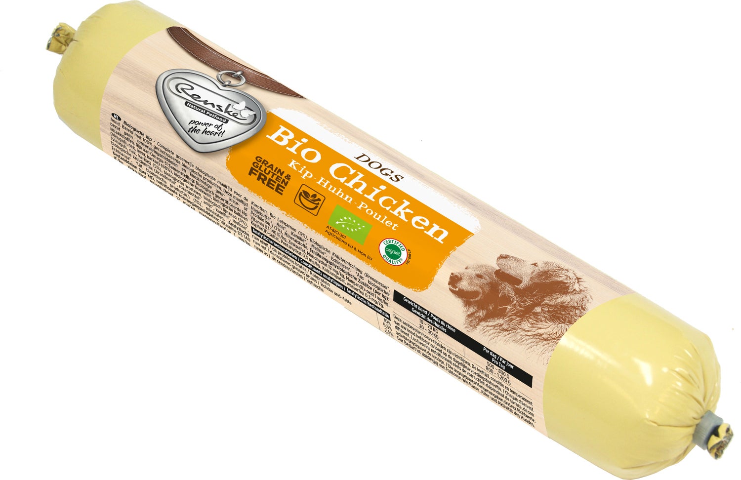 Renske hondenvoer Biologisch Vers Gestoomd kip 500 g