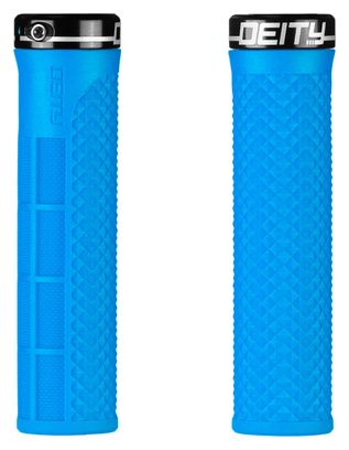 Paire de Grips Deity LockJaw 132 mm Bleu