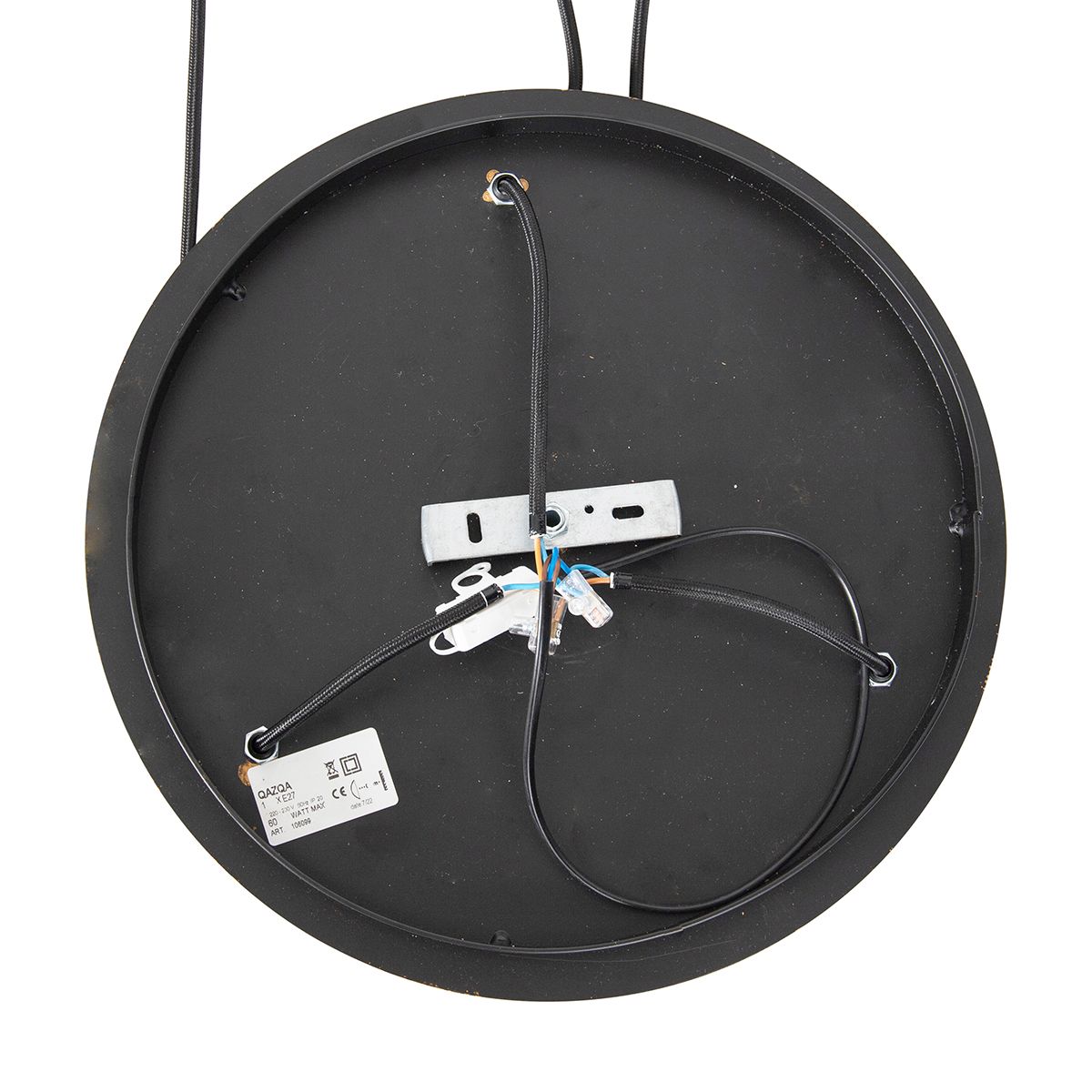Vintage hanglamp antiek goud rond 3-lichts - Linden