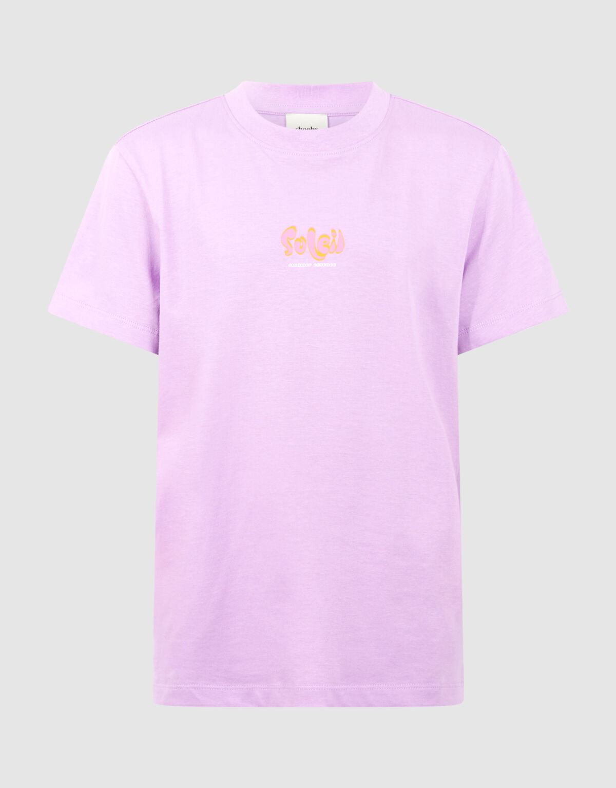 Soleil Artwork T-shirt Lichtpaars