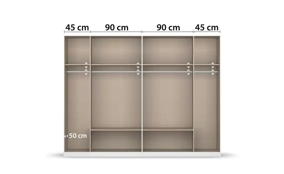 Drehtürenschrank Mosbach 6 Stück 271 cm