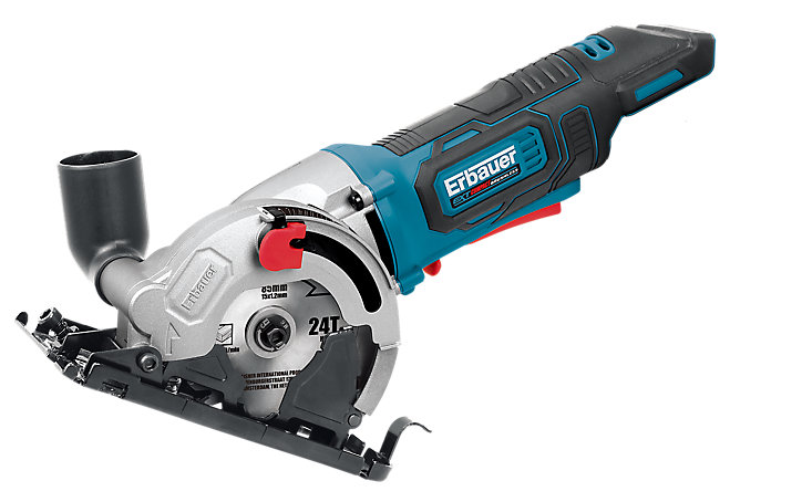 Mini-scie circulaire sans fil Erbauer EMCS12-Li 12V (sans batterie)