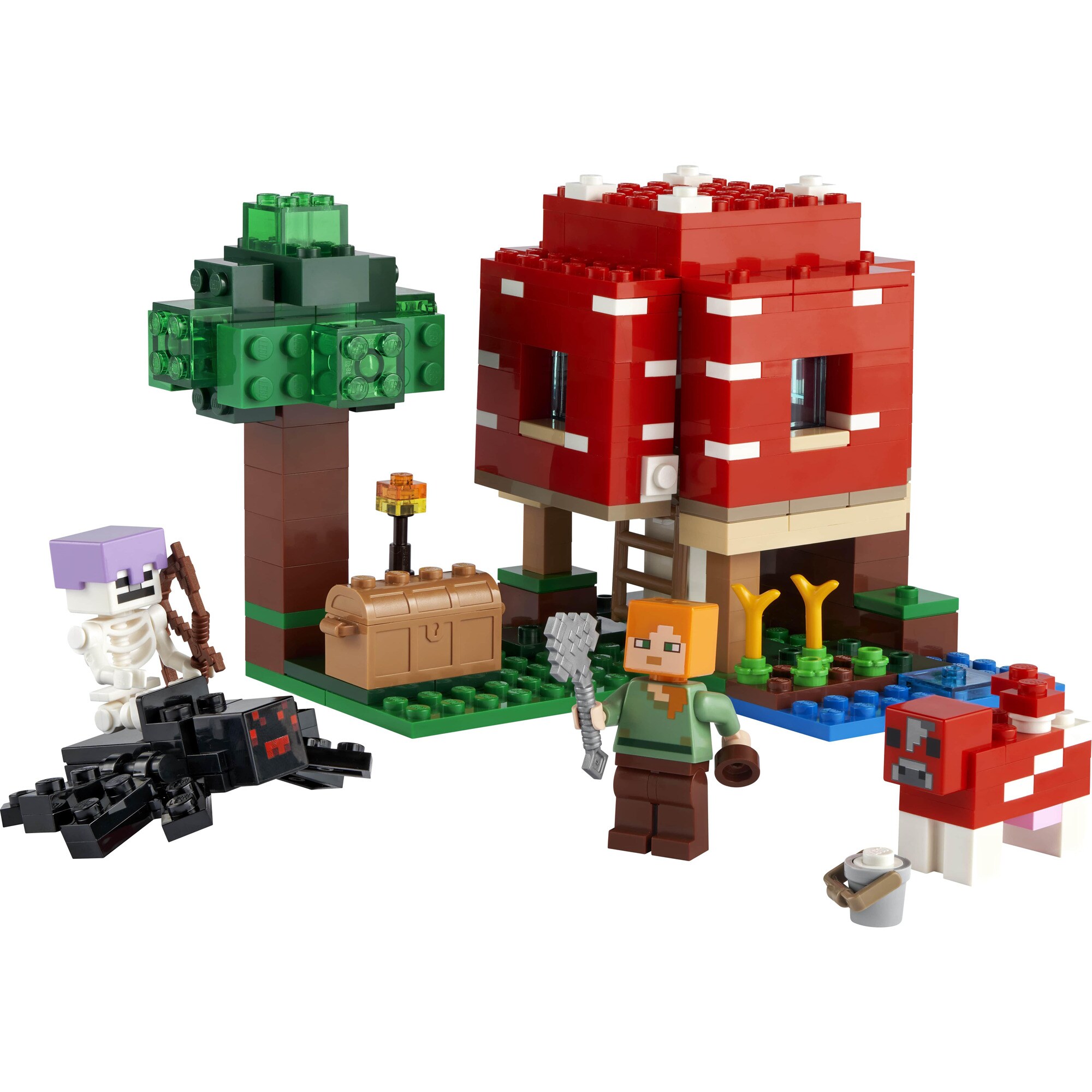 LEGO Konstruktionsspielzeug Minecraft Das Pilzhaus