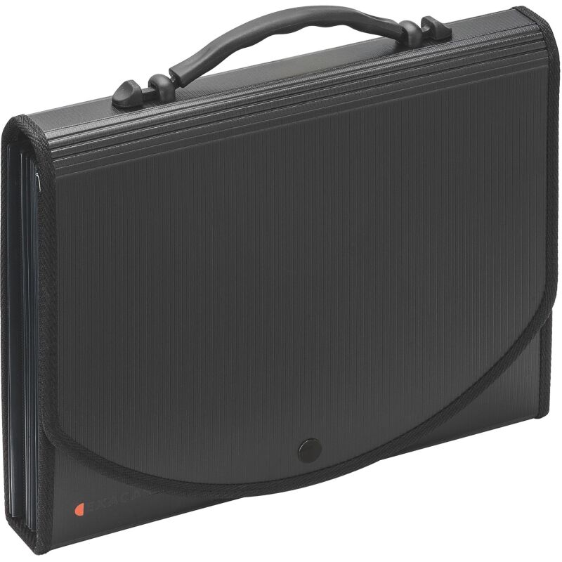 Trieur valisette plastique Exacompta Exacase 13 onglets noir