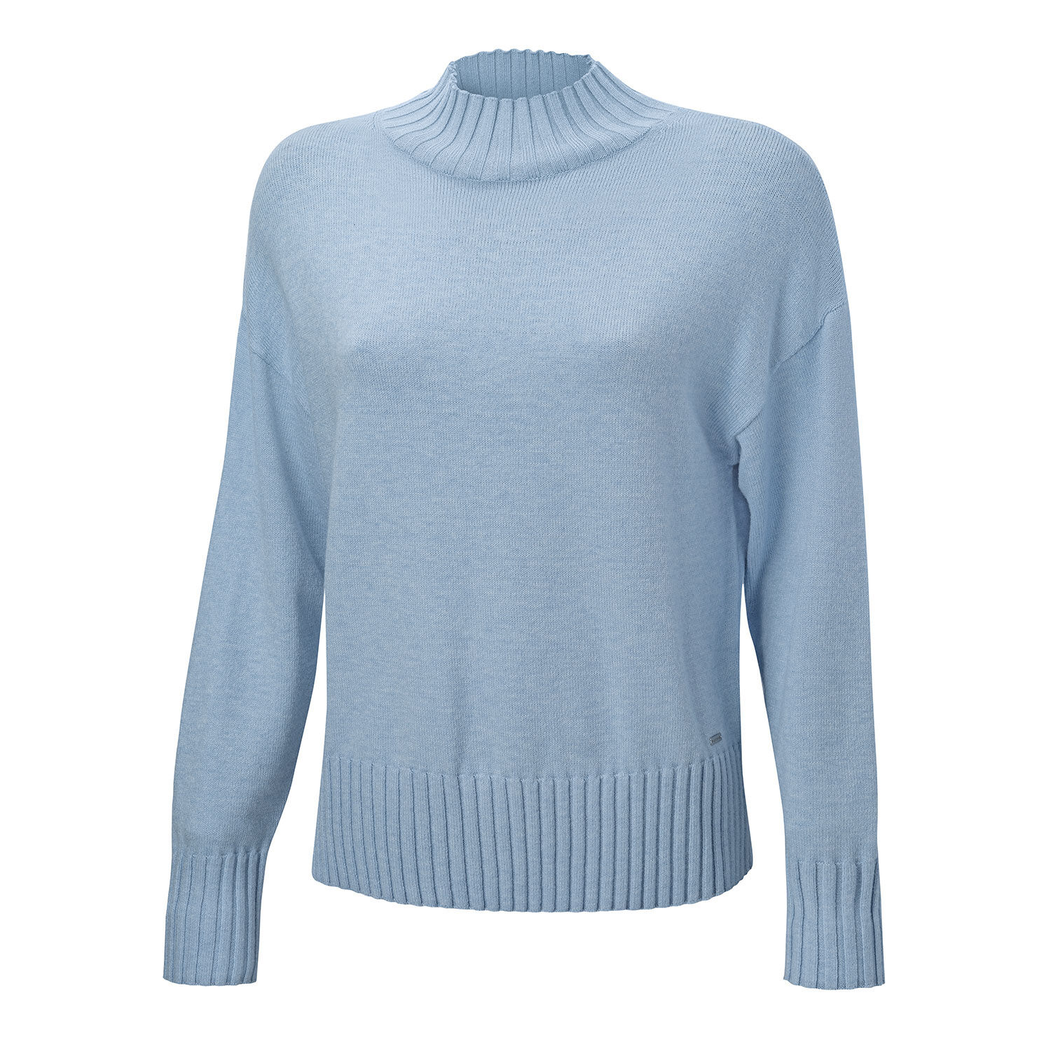 Locker geschnittener Pullover mit Stehkragen