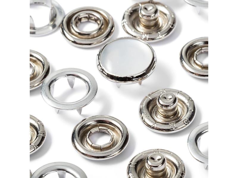 Prym Druckknöpfe Jersey Kappe 12 mm, 6 Stück Druckknöpfe Jersey mit leichter Schlusskraft
