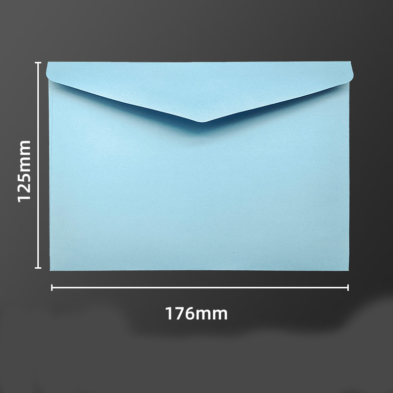 (50er Set) B6 Couverts Bunte Brief Umschläge mit Gummierung   Spitz Façon 110g/m² - Assortiert