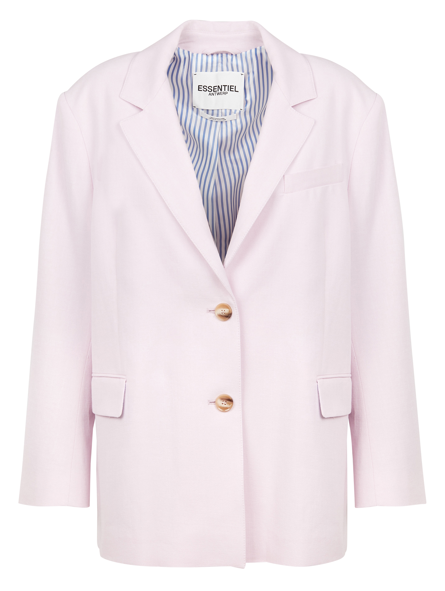 BASQUIAT - Veste col tailleur en coton épais| Violet