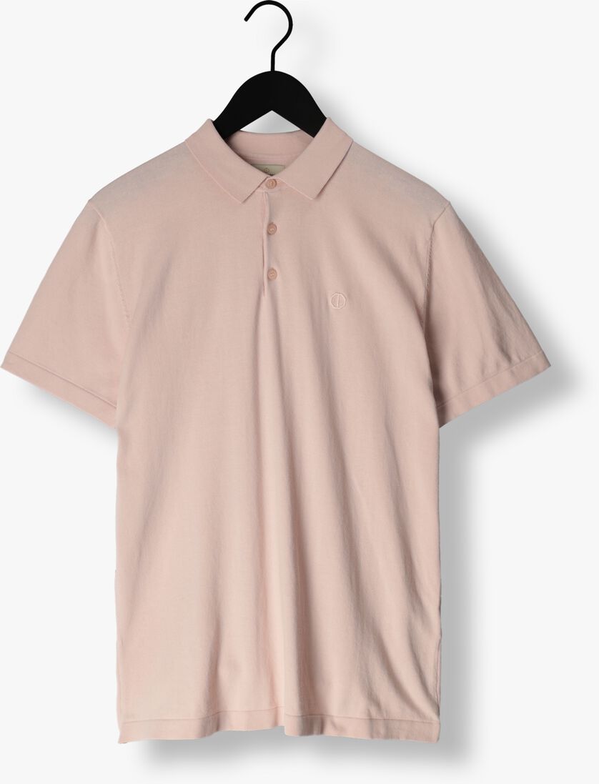 DSTREZZED lichtroze dstrezzed polo polo s/s cotton knit