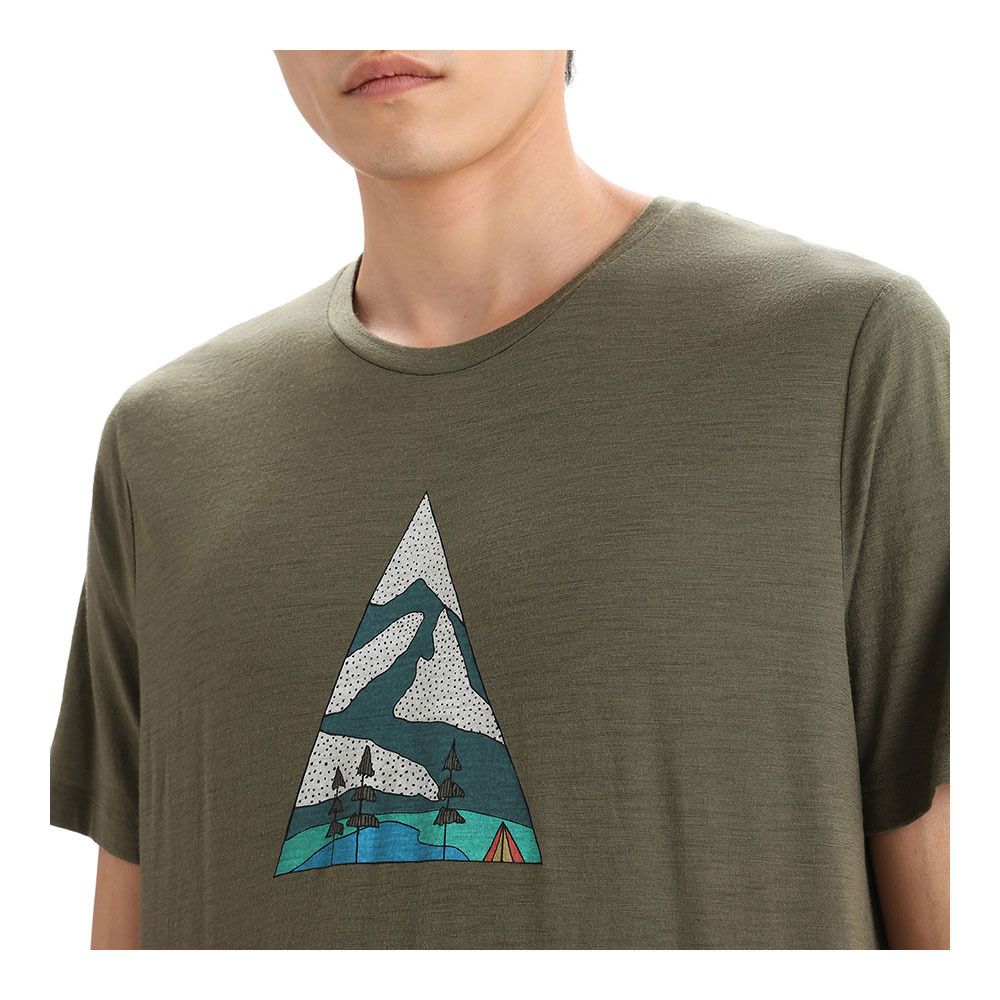 Icebreaker TECH LITE II - Tee-shirt Homme loden