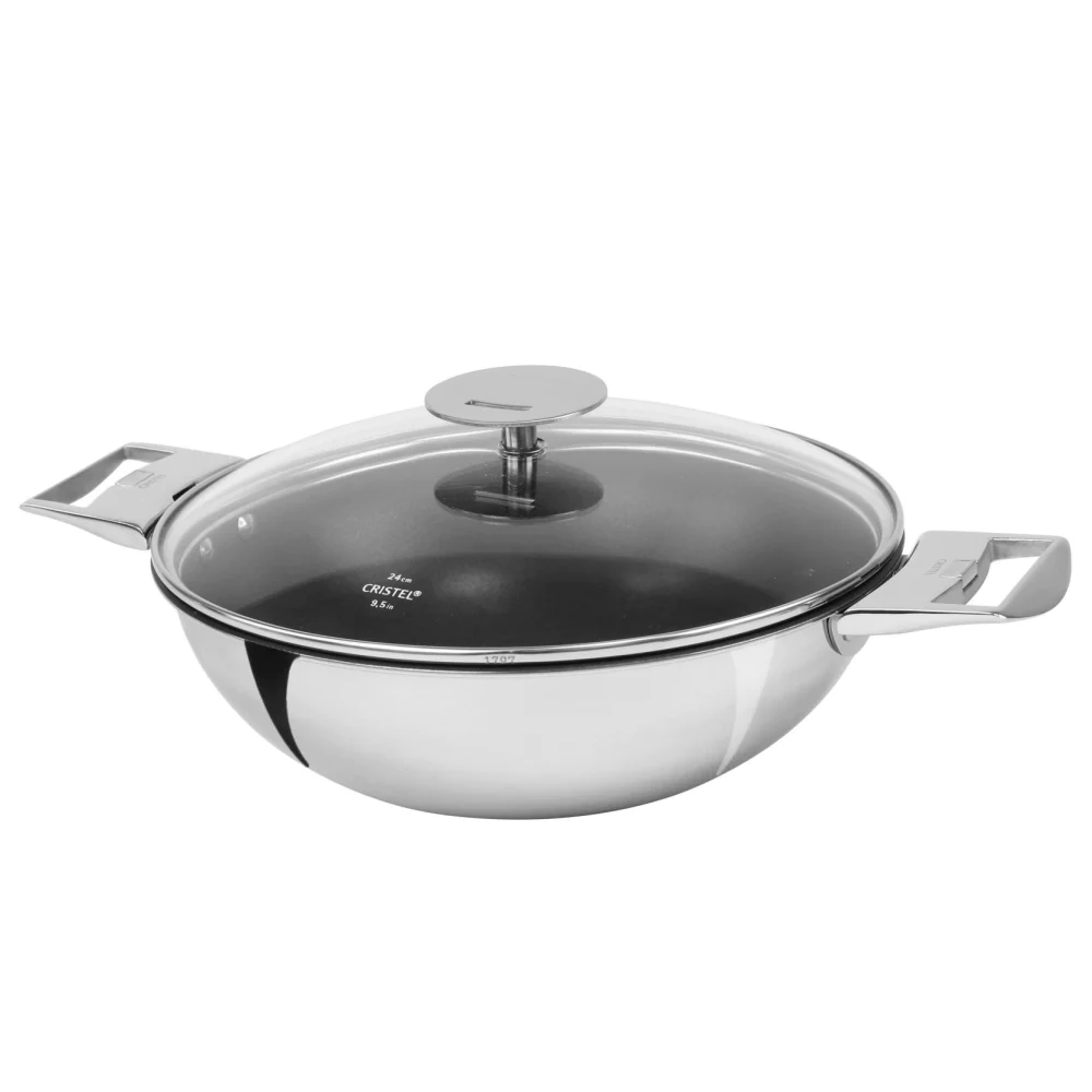 Wok inox revêtu Casteline 28 cm Cristel