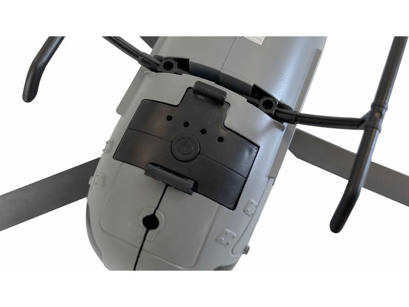 Amewi Helikopter AFX-105 Grau, 4-Kanal RTF Bo 105 Single-Rotor Heli für Einsteiger