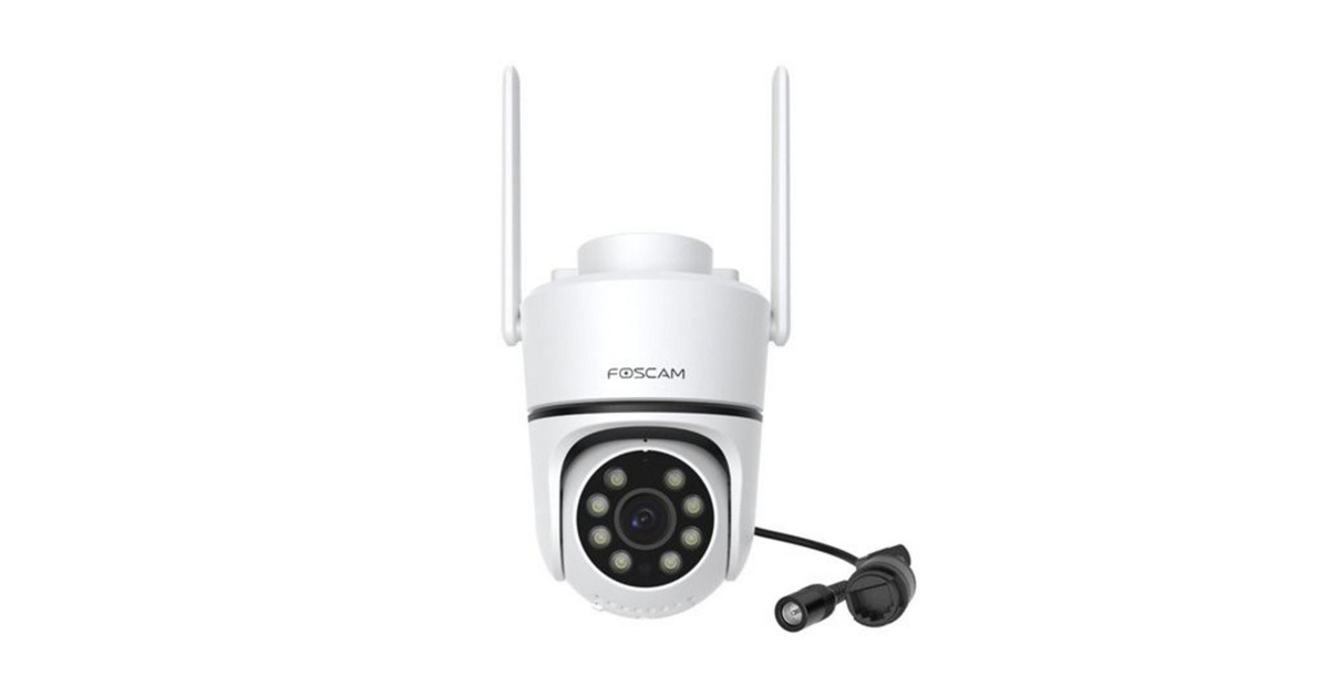 FoscamPD5, 3K/5MP Dual-band WiFi PT beveiligingscamera  (Wit, Kleurennachtzicht)