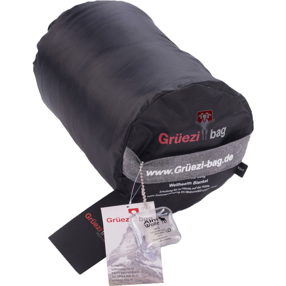 Grüezi Bag Wellhealth Wolldecke grey melange